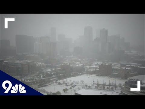 October snow falls in Colorado