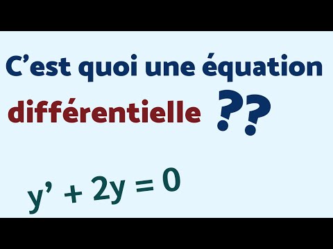WHAT IS A DIFFERENTIAL EQUATION?