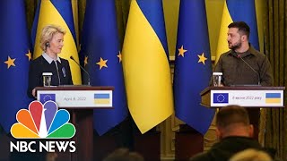 ‘Your Fight Is Also Our Fight’: E.U. Team Shows Solidarity In Kyiv Vis