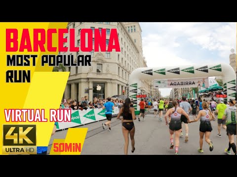 Virtual Run | Barcelona | La Cursa Corte Ingles | Treadmill Workout #037