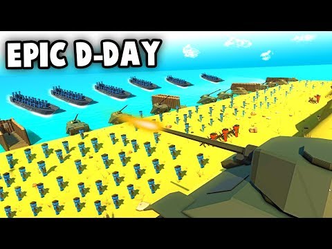 MASSIVE D-Day Landing!  BEACH INVASION (Ancient Warfare 3 Gameplay)