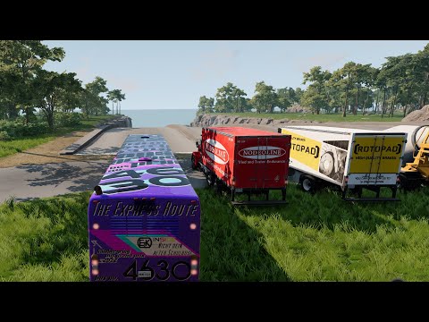 BeamNG Drive Big Ramp Jumps With Expensive Cars