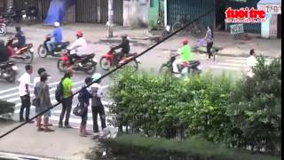 An open-air drug market in Saigon