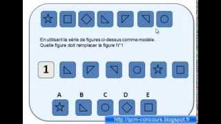 Suite de figures Explication test psychotechnique concours IFSI