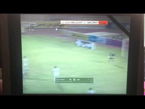Amazing shoot with left mobin mirdoraghi مبين ميردورقي esteghlal ahwaz vs gostaresh foolad persian
