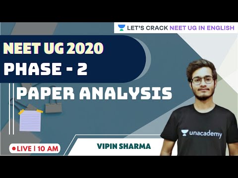 NEET UG 2020 Phase - 2 Paper Analysis | Vipin Sharma