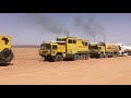 Heavy Recovery 30 Ton Gasoline Truck in  the Sahara Desert with three MAN KAT’s