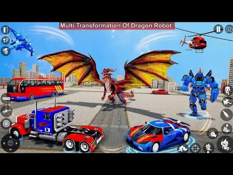 Dragon Robot Transform Game - Android Gameplay