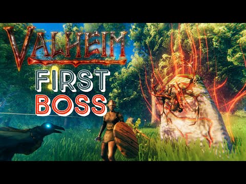 VALHEIM FIRST BOSS GUIDE || Beehives and Black Forest || E2 [Queenbee]