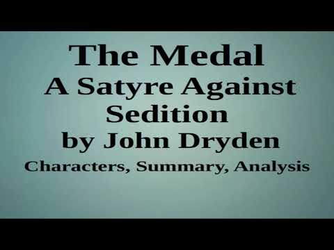 The Medal; A Satyre Against Sedition by John Dryden | Characters, Summary, Analysis