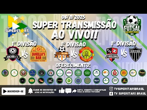 08/11 - CAMPEONATOS DE FUTSAL DE JACARACI 2025 - RETA FINAL DA CLASSIFICAÇÃO NA 1ª DIVISÃO!!