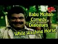Vamsodharakudu Comedy Scenes Babu Mohan Comedy Dialogues While Washing Horse