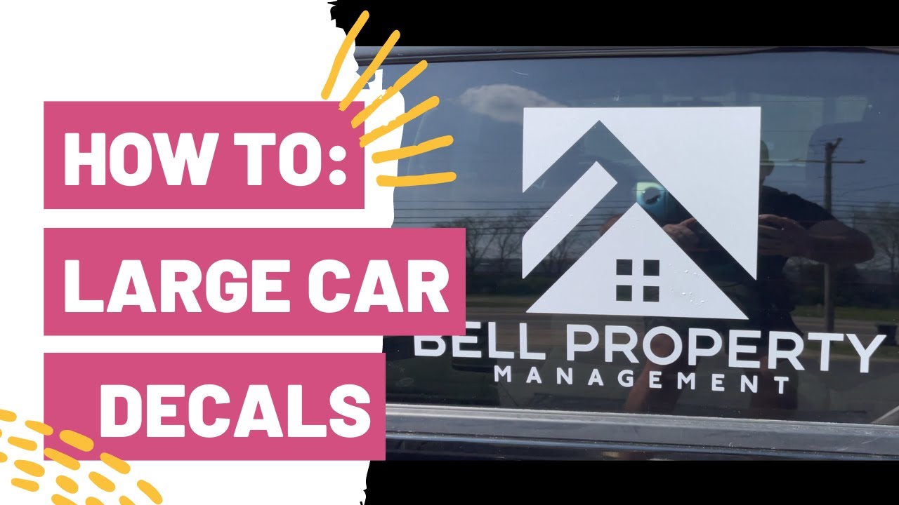 How To Make and Apply Large Decals To Your Car - Makers Gonna Learn