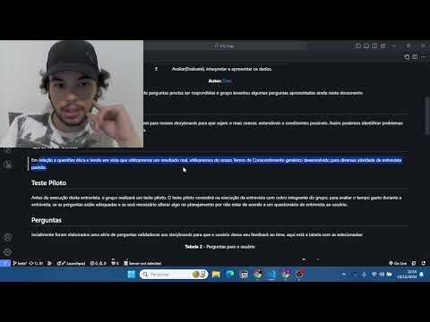 Inspeção do planejamento da avaliação do Storyboard