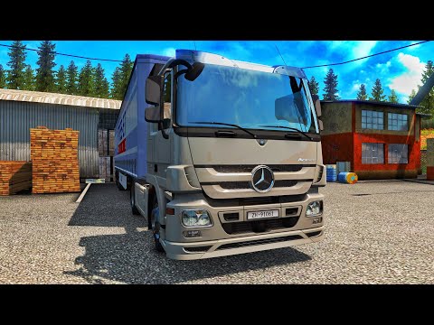 Mercedes Actros 1844 - Euro Truck Simulator 2 | PC Gameplay