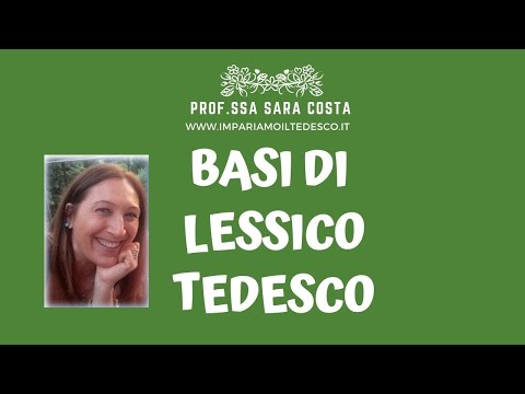 German - Lesson K01: Basic German Vocabulary