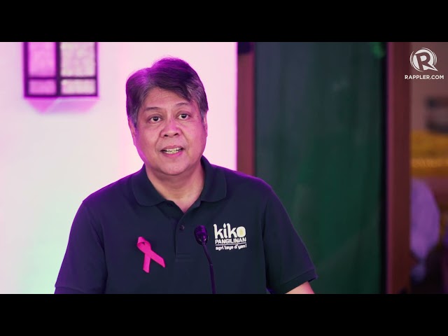 VP bet Pangilinan vows to fight hunger as part of pandemic plan