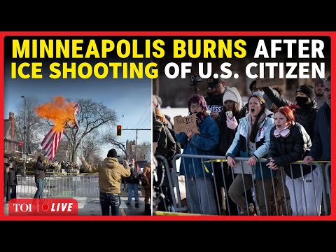 Riots Rock Minneapolis After ICE Kills Woman; Immigration Agents Attacked, US Flag On Fire