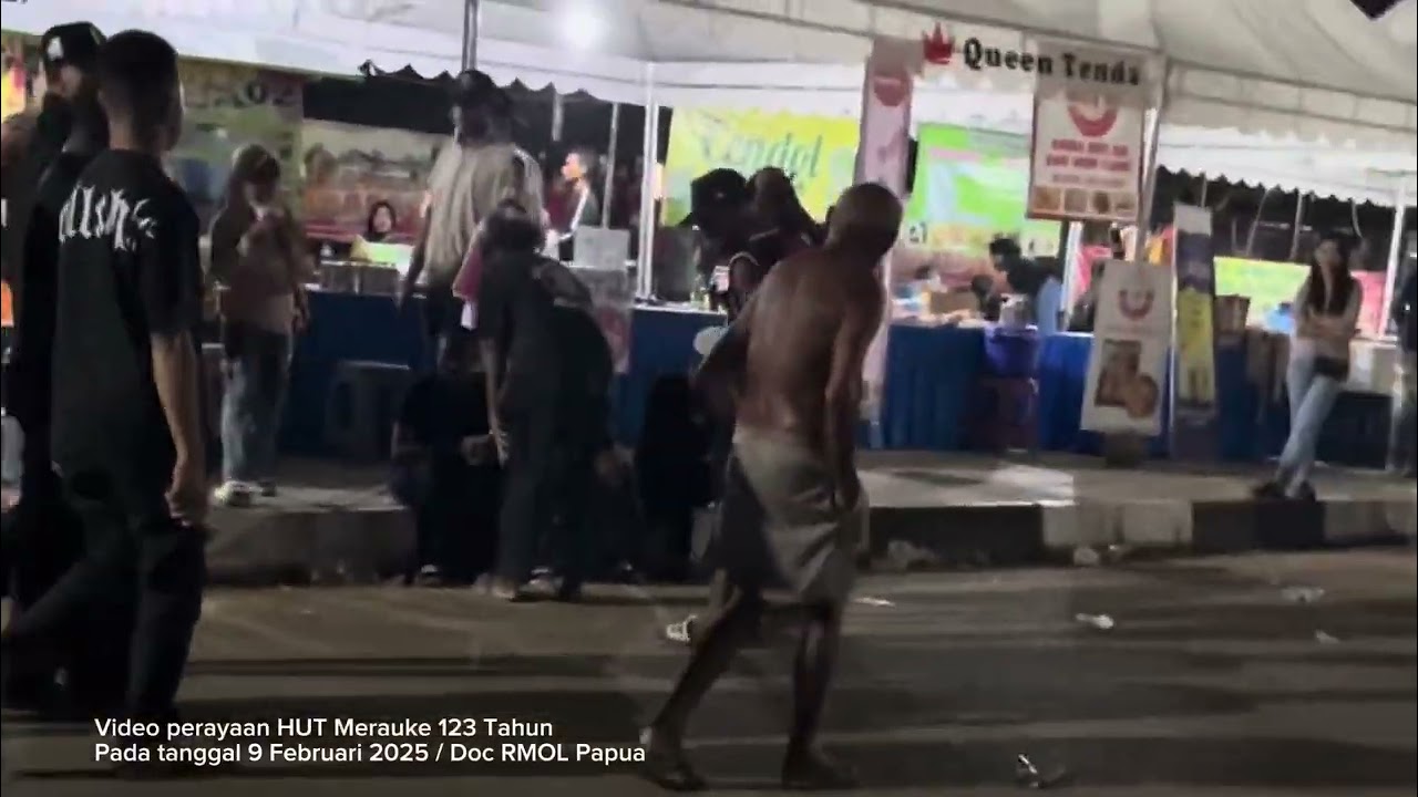 Malam Puncak HUT Kota Merauke ke-123 Berakhir Ricuh, Polisi Bubarkan Massa
