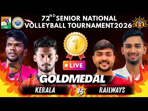 GRAND FINAL | MEN | KERALA VS RAILWAYS | 72 SENIOR NATIONAL VOLLEYBALL CHAMPIONSHIP 2026
