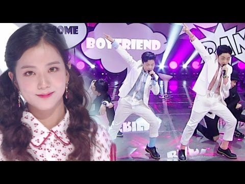 "Special Stage" BoyFriend X JISU (BLACKPINK) - Swing Baby @ popular song Inkigayo 20170430