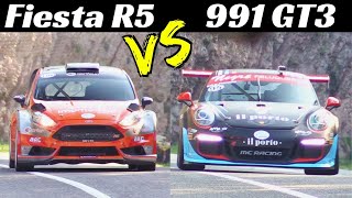 Ford Fiesta R5 vs Porsche 991 GT3, David vs Goliath 💪 - Virtual Comparison at FIA Hillclimb Masters