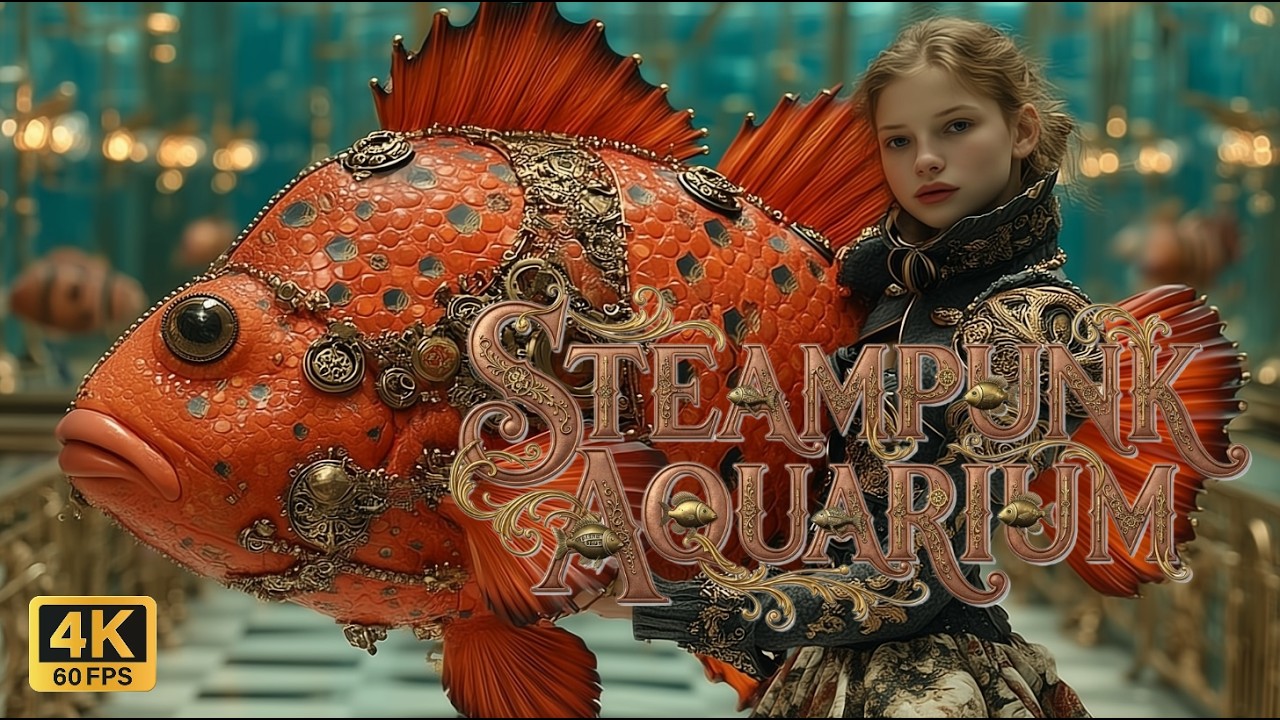 BRASSWATER AQUARIUM: Love Fashion + Robots - Steampunk Victorian Surreal, AI Short Film, 4K