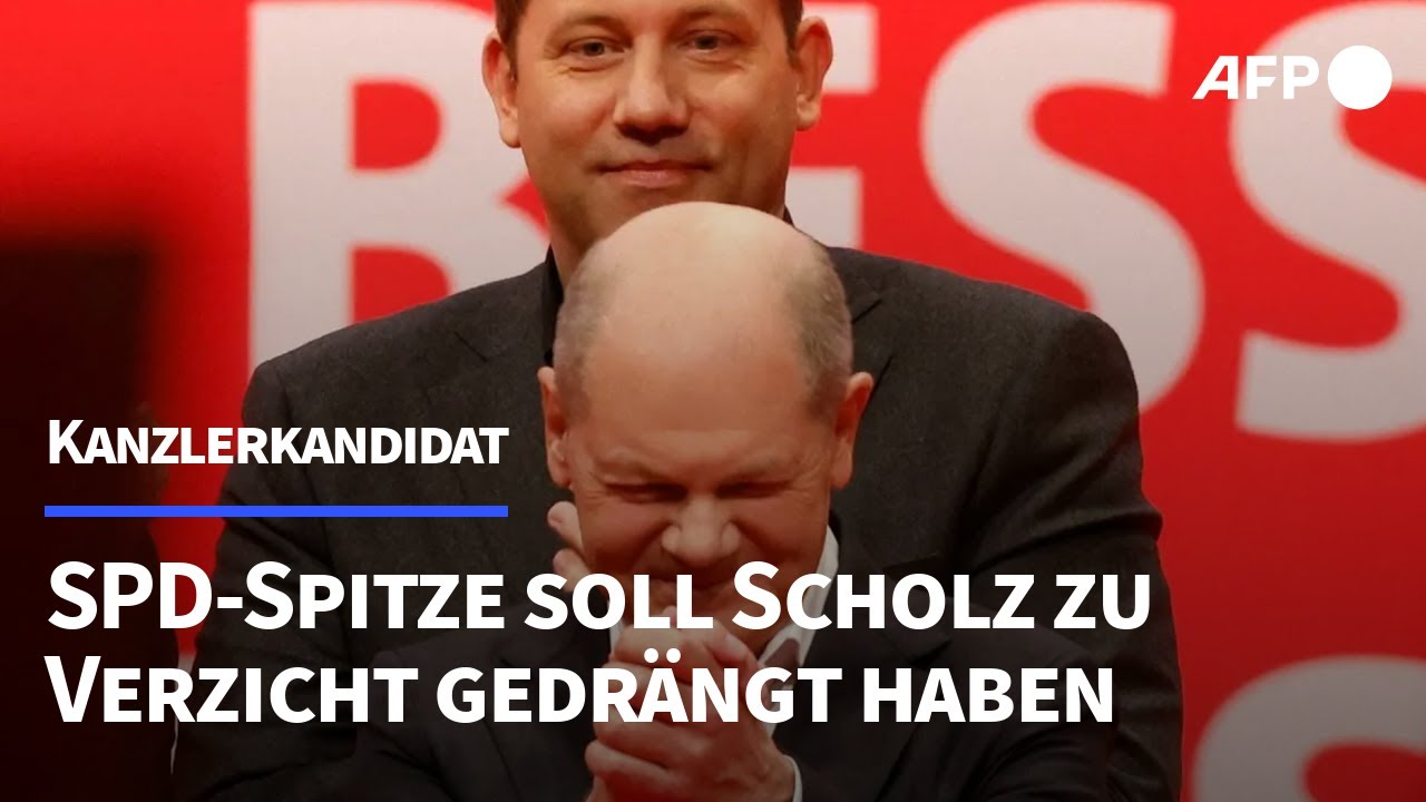 SPD-Spitze soll Scholz zu Verzicht auf Kanzlerkandidatur gedrängt haben | AFP