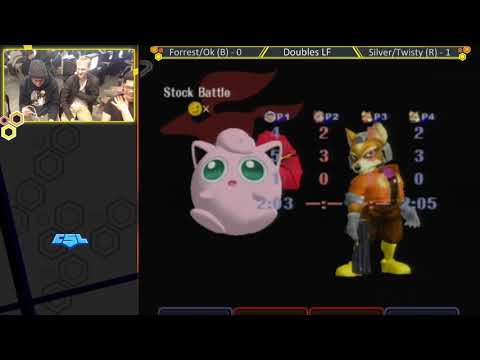Mass Madness 26 SSBM - Ok/Forrest (Blue) vs. Silver/Twisty (Red) - Melee Doubles LF