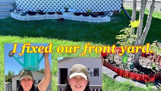 HOW I BEAUTIFY OUR FRONT YARD.