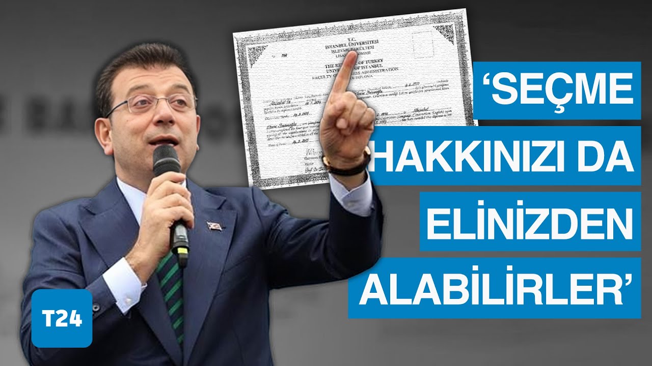 İmamoğlu'ndan diploma tepkisi