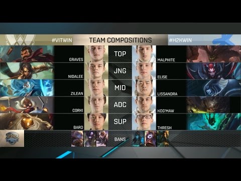 VIT vs H2K Highlights - VITALITY vs H2K - EU LCS Week 6 - SPRING 2016