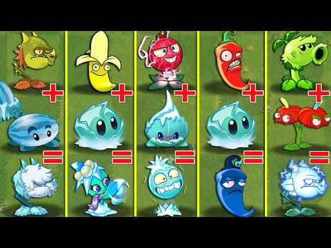 Pvz 2 Discovery - All Plants Evolution Fusion NOOB - PRO - HACKER - GOD (p18)