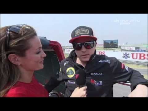 China GP Kimi's interview during drivers parade - 14/04/2013