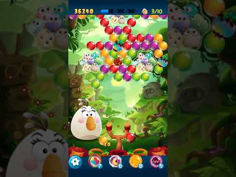 Angry Birds POP Bubble Shooter - Level 92. Gameplay Android walkthrough