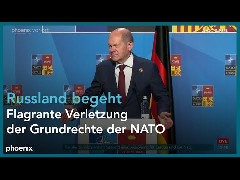 Pressekonferenz mit Olaf Scholz zum Abschluss des NATO-Gipfels am 30.06.22