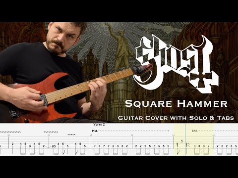 Square Hammer - Guitar Cover & Solo with Tabs - Ghost
