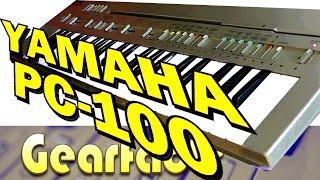 Video thumbnail for Yamaha PC-100 card-reading keyboard says BLEEP by Gearfacts