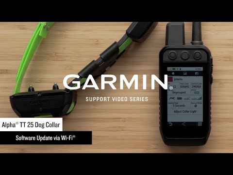 Garmin Support | Alpha® TT 25 Dog Collar | Updating via Wi-Fi®