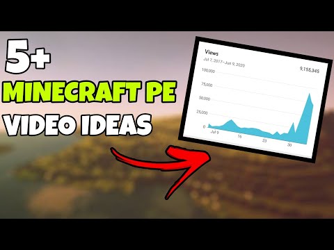MINECRAFT PE CONTENT IDEAS || VIDEO IDEAS FOR MINECRAFT YOUTUBERS #content
