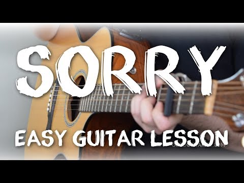 "Sorry" Easy Guitar Tutorial | Justin Bieber - Easy 3 Chord Guitar Songs!