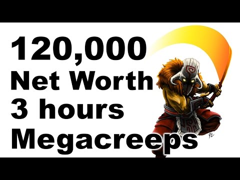 120,000 Net Worth Juggernaut - 3 Hours vs Megacreeps - Chinese Dota 2