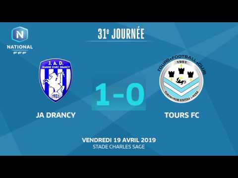 J31 : JA Drancy - Tours FC (1-0), le résumé I National FFF 2018-2019