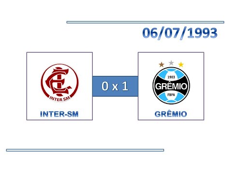 GOLS: Inter de Santa Maria 0 x 1 Grêmio - 06/07/1993 - Campeonato Gaúcho