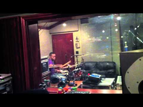 Ron Allen Tracking Drums In Studio