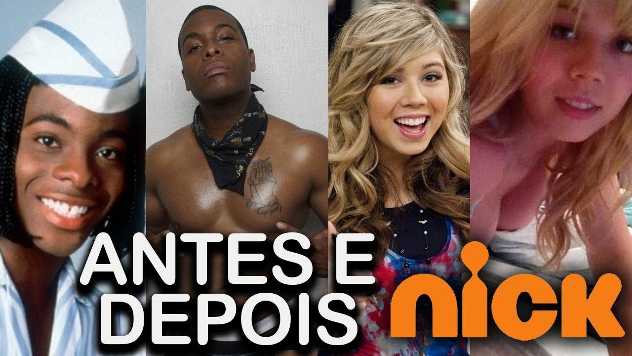ANTES E DEPOIS - ARTISTAS NICKELODEON