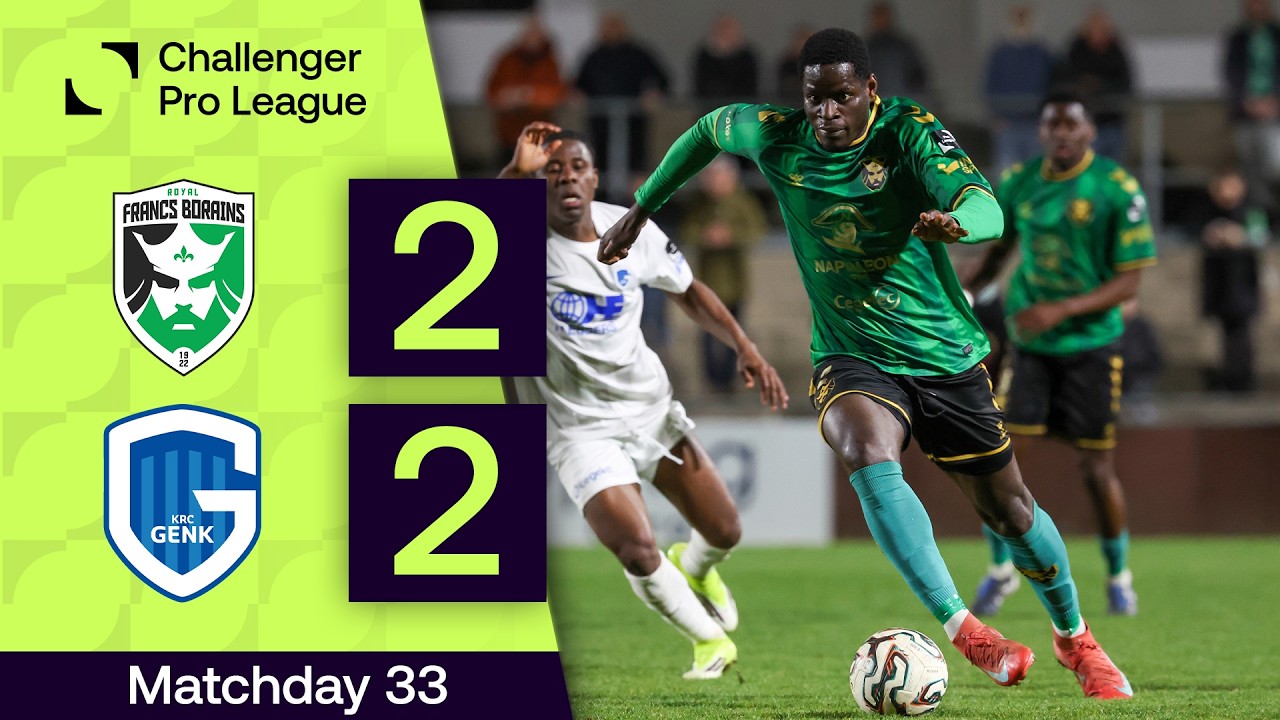 Royal Francs Borains vs Jong KRC Genk U23 Highlights