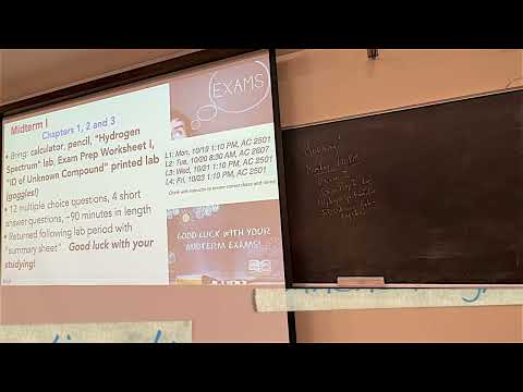 101426 L1 Chemistry 221 Video Lecture