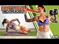 40 Min GLUTES Workout With DUMBBELLS BOOTY BAND ENGLISH