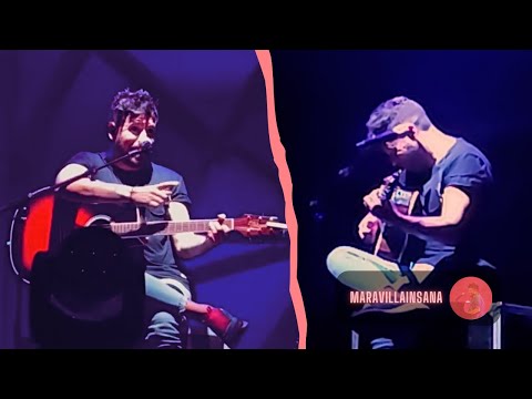 Pablo López canta Dímelo Tú a guitarra y se la dedica a una pareja del público